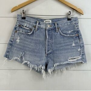 Agolde Women's Parker Jean Shorts - Light Blue